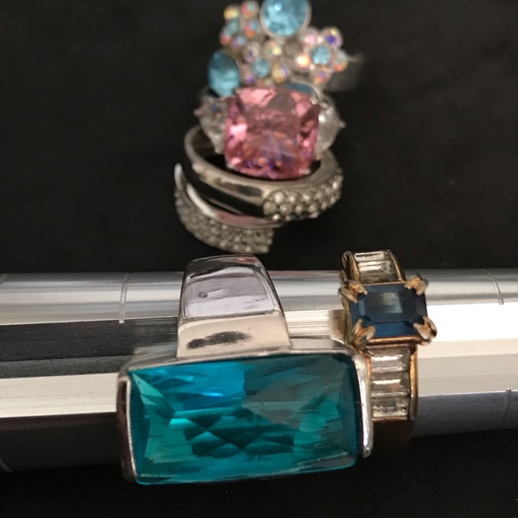 Lot of 6 bling rings - Picture 7 of 7